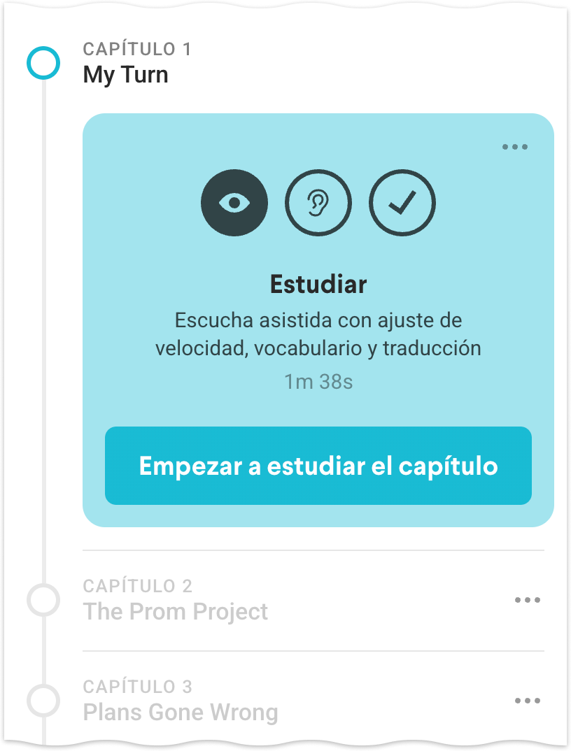 Chapters mobile screenshot